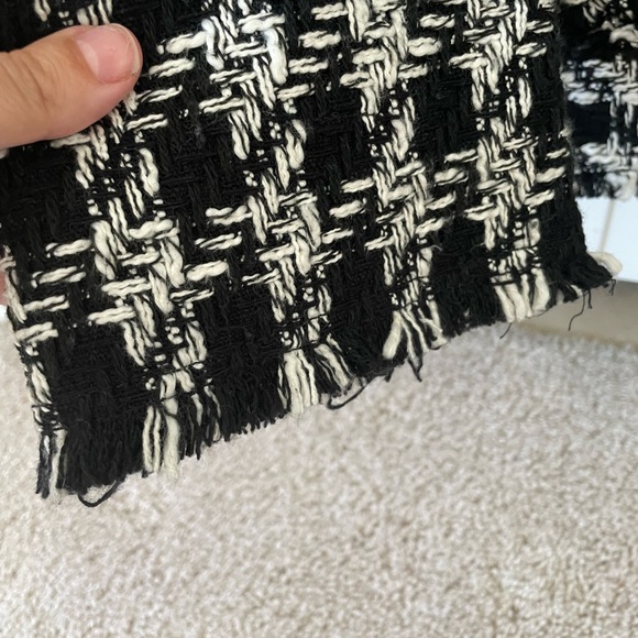 H&M Black and white Tweed Jacket / Shacket - Picture 3 of 5